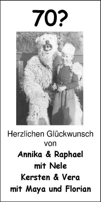 Glückwunschanzeige von Herzlichen Glückwunsch von Nordwest-Zeitung