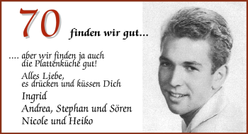 Glückwunschanzeige von 70 finden wir gut  von Nordwest-Zeitung