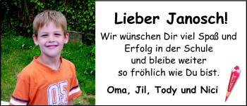 Glückwunschanzeige von Janosch Rösner von Nordwest-Zeitung