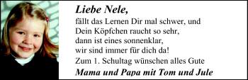 Glückwunschanzeige von Nele  von Nordwest-Zeitung