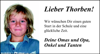 Glückwunschanzeige von Throben  von Nordwest-Zeitung