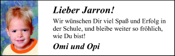 Glückwunschanzeige von Jarron Neie von Nordwest-Zeitung
