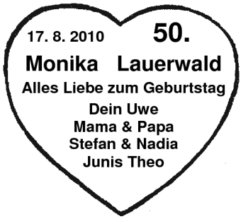 Glückwunschanzeige von Monika Lauerwald von Nordwest-Zeitung