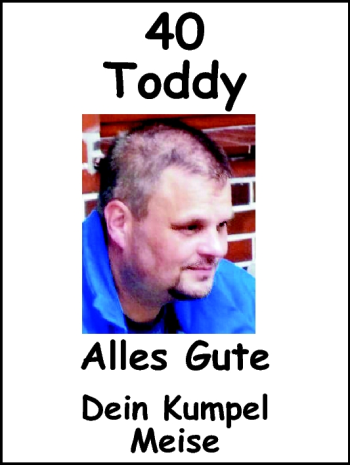 Glückwunschanzeige von Toddy  von Nordwest-Zeitung