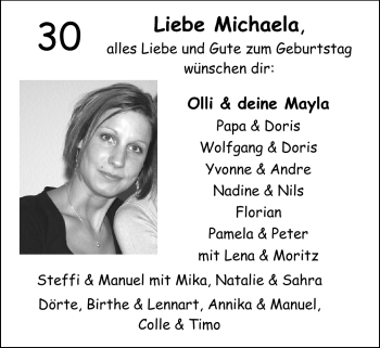 Glückwunschanzeige von Michaela Struzyna von Nordwest-Zeitung