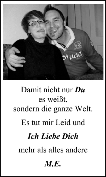 Glückwunschanzeige von M.E.  von Nordwest-Zeitung