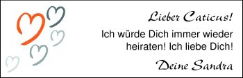 Glückwunschanzeige von Caticus  von Nordwest-Zeitung