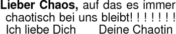 Glückwunschanzeige von Chaos  von Nordwest-Zeitung