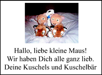 Glückwunschanzeige von Maus  von Nordwest-Zeitung