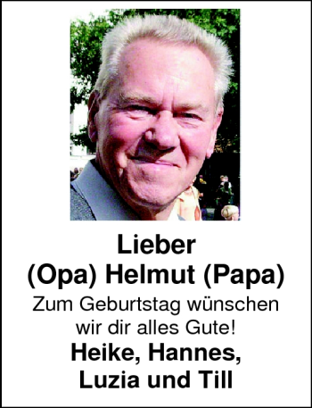 Glückwunschanzeige von Heinz  von Nordwest-Zeitung
