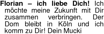 Glückwunschanzeige von Florian  von Nordwest-Zeitung