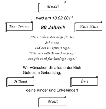 Glückwunschanzeige von Muddi  von Nordwest-Zeitung