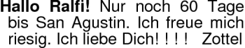 Glückwunschanzeige von Ralfi  von Nordwest-Zeitung