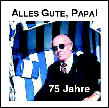 Glückwunschanzeige von Papa  von Nordwest-Zeitung
