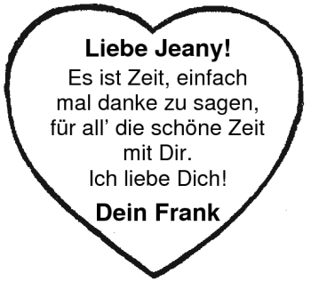 Glückwunschanzeige von Jeany  von Nordwest-Zeitung