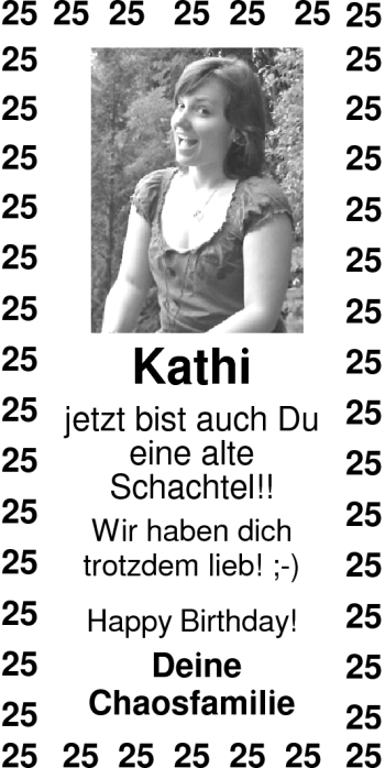 Glückwunschanzeige von Kathi  von Nordwest-Zeitung