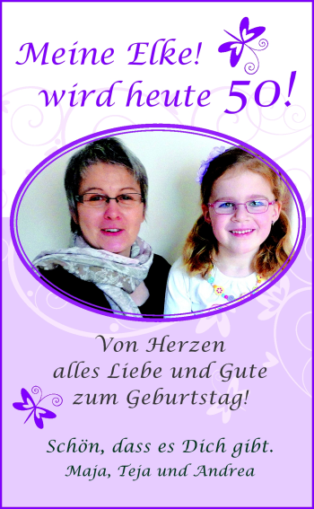 Glückwunschanzeige von Elke  von Nordwest-Zeitung