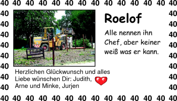 Glückwunschanzeige von Roelof  von Nordwest-Zeitung