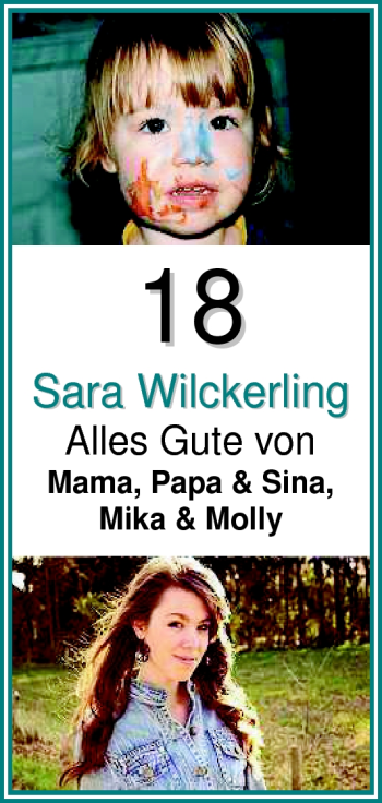 Glückwunschanzeige von Sara Wilckerling von Nordwest-Zeitung