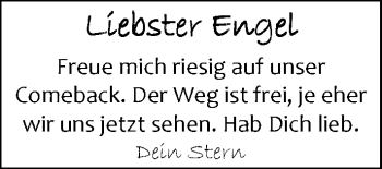 Glückwunschanzeige von Engel  von Nordwest-Zeitung