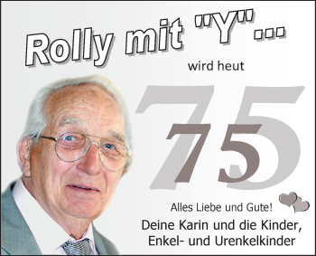 Glückwunschanzeige von Rolly  von Nordwest-Zeitung