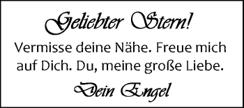 Glückwunschanzeige von Stern  von Nordwest-Zeitung