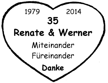 Glückwunschanzeige von Rente und Werner  von Nordwest-Zeitung