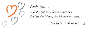 Glückwunschanzeige von Liebe ist  von Nordwest-Zeitung