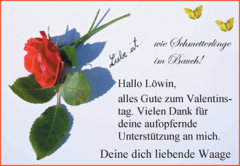 Glückwunschanzeige von Löwin  von Nordwest-Zeitung