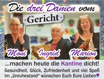 Glückwunschanzeige von Moni, Ingrid, Marion  von Nordwest-Zeitung