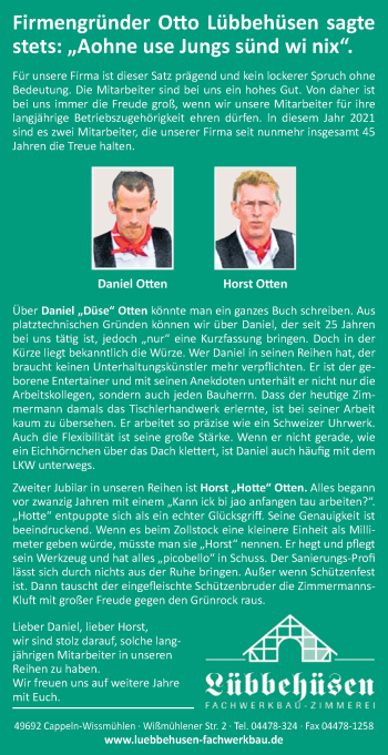Glückwunschanzeige von   von Nordwest-Zeitung