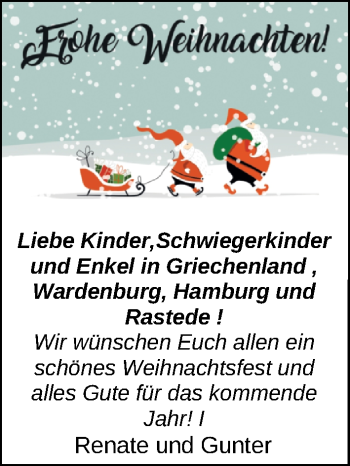 Glückwunschanzeige von   von Nordwest-Zeitung