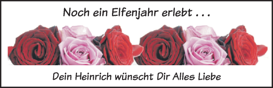 Glückwunschanzeige von Elfie  von Nordwest-Zeitung