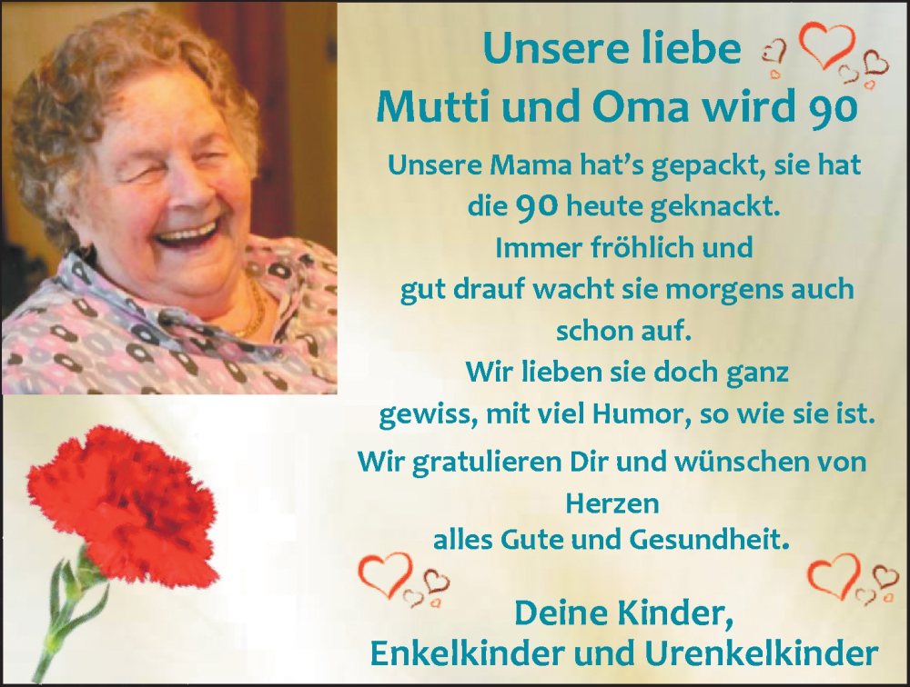 Anzeigen von NWZGlückwünsche
