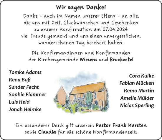 Glückwunschanzeige von Wir sagen Danke  von EZ