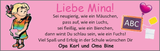 Glückwunschanzeige von   von EZ