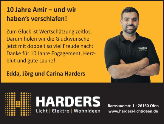 Glückwunschanzeige von Amir  von Nordwest-Zeitung