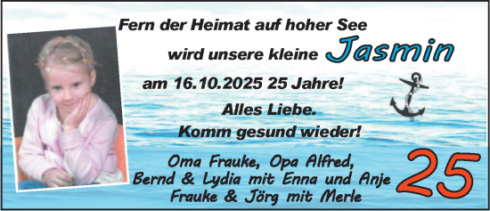 Glückwunschanzeige von Jasmin  von EZ