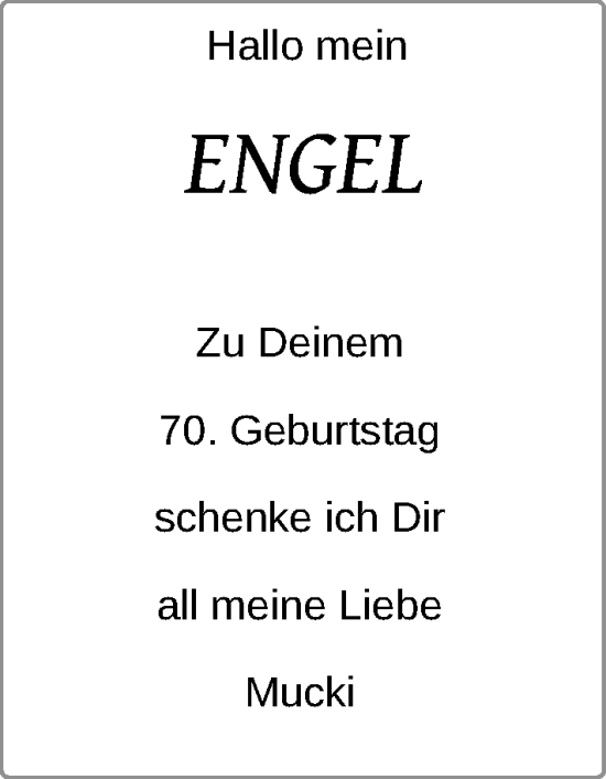 Glückwunschanzeige von Karin Winzeck von Nordwest-Zeitung