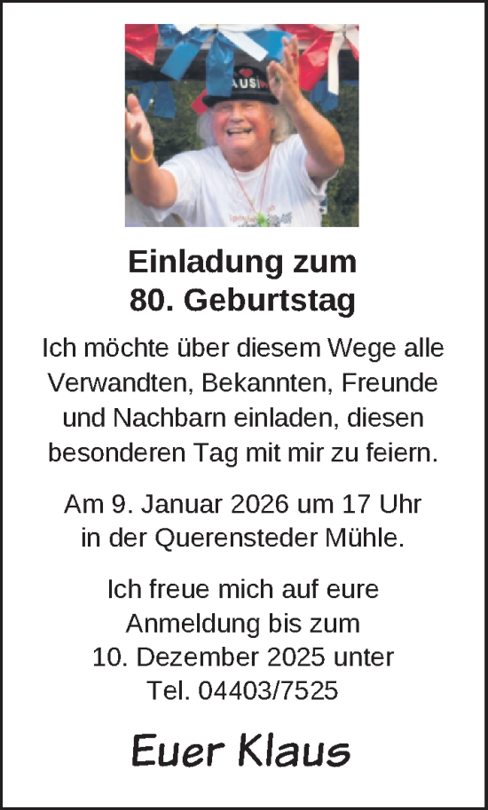 Glückwunschanzeige von Kaus Hoffmann von Nordwest-Zeitung