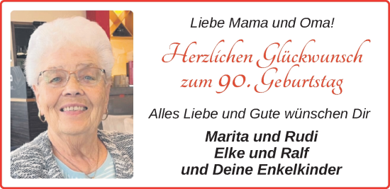 Glückwunschanzeige von Mama  von BM