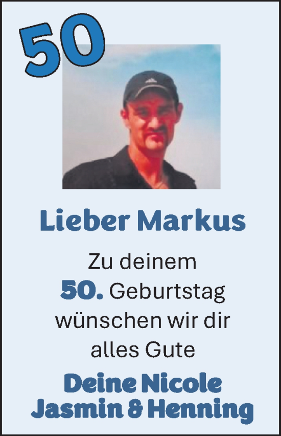 Glückwunschanzeige von Markus  von EZ