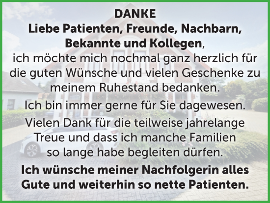 Glückwunschanzeige von Danke  von Nordwest-Zeitung