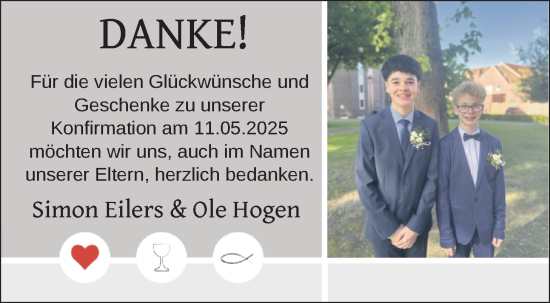 Glückwunschanzeige von Simon Eilers Ole Hogen von BM