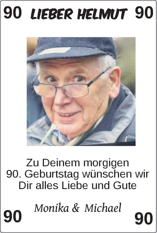 Glückwunschanzeige von Helmut Maas von Nordwest-Zeitung