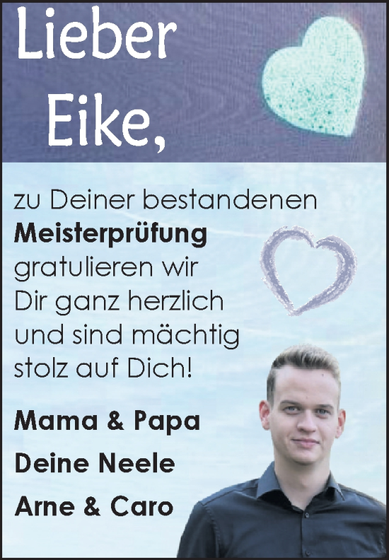 Glückwunschanzeige von Eike  von EZ