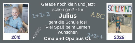 Glückwunschanzeige von Julius Maximilian Ritter von Nordwest-Zeitung