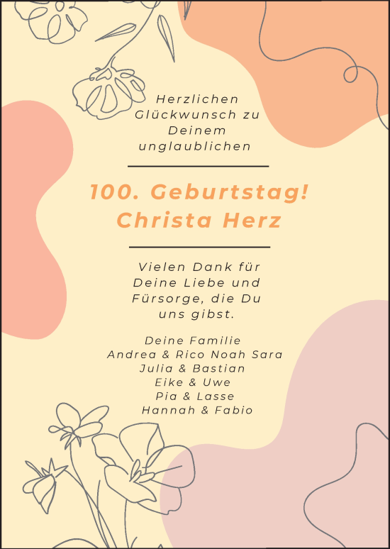 Glückwunschanzeige von Christa Herz von Nordwest-Zeitung