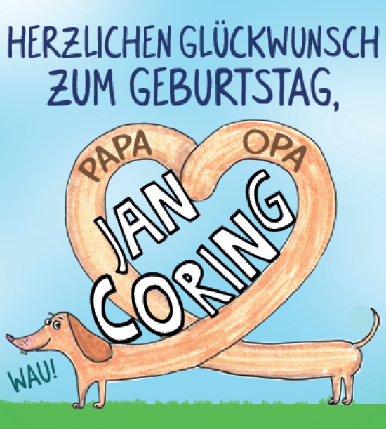 Glückwunschanzeige von Dr. Jan Coring von Nordwest-Zeitung