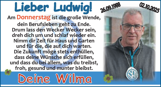 Glückwunschanzeige von Ludwig  von EZ